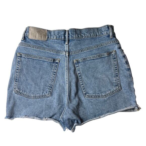 Everlane Way High Rise Raw Hem Denim Short Size 27 - Picture 3 of 11